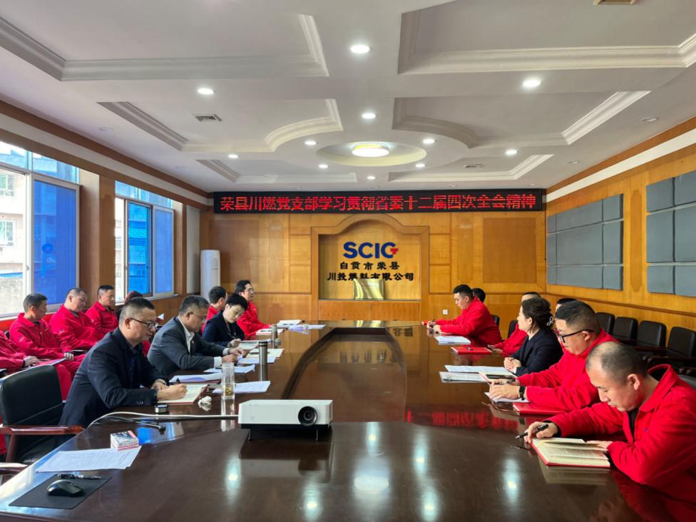 榮縣川燃黨支部學習貫徹省委十二屆四次全會精神 榮縣川燃黨支部學習貫徹省委十二屆四次全會精神